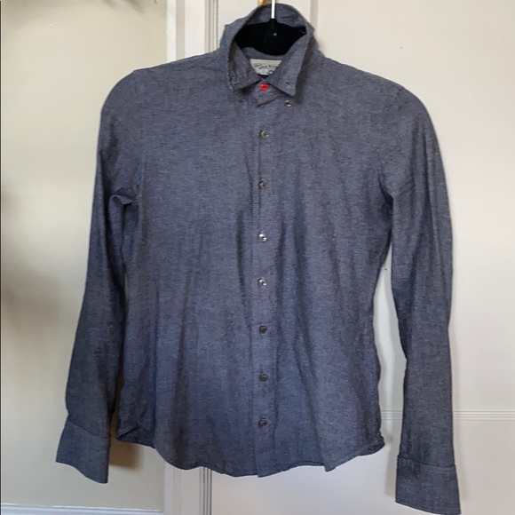 Grey chambray button down - Picture 2 of 5